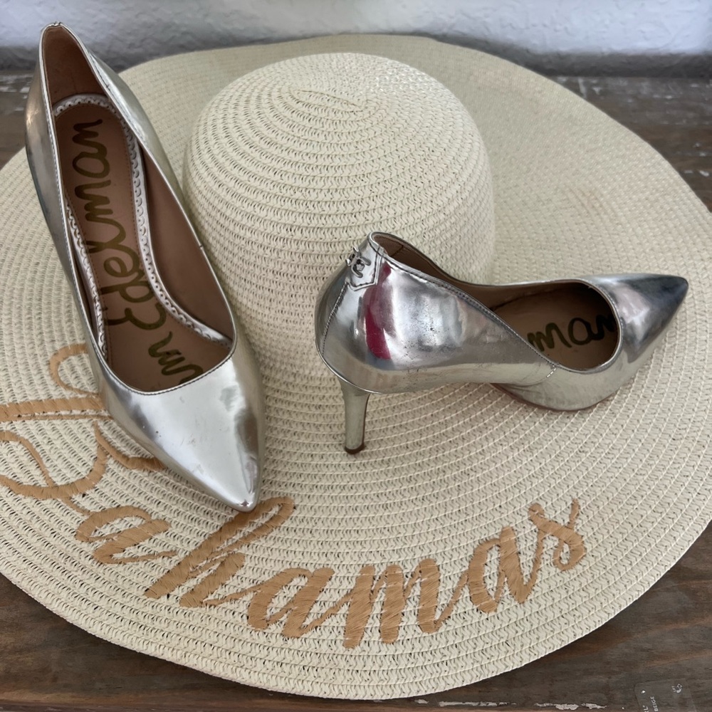Sam Edelman Silver Glamorous Heels